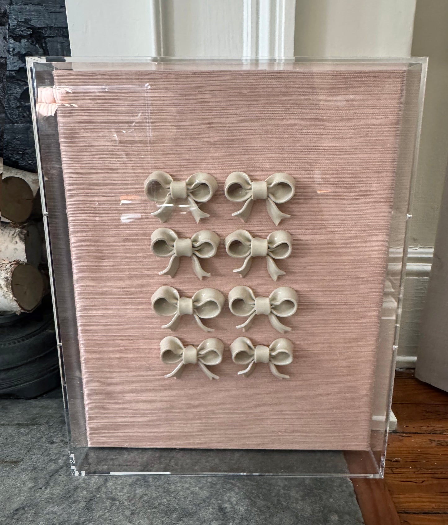 Ribbon Collage (16 x 20) Blush Pink